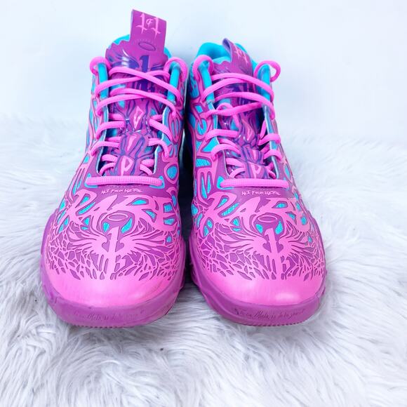 PUMA LaMelo Ball MB.04 “1 Love” Pink/Teal High-Top Men’s 11 Basketball Shoes main image 5